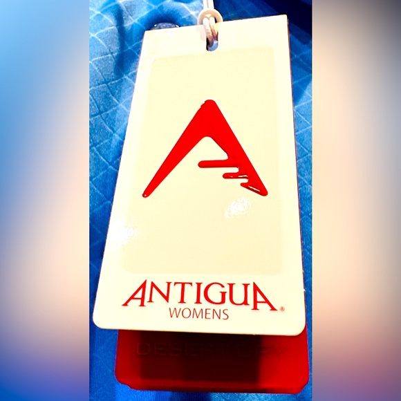 ANTIGUA GOLF Women’s INSPIRE short sleeve polo in Columbia Blue, Size M, NWT - Picture 4 of 10